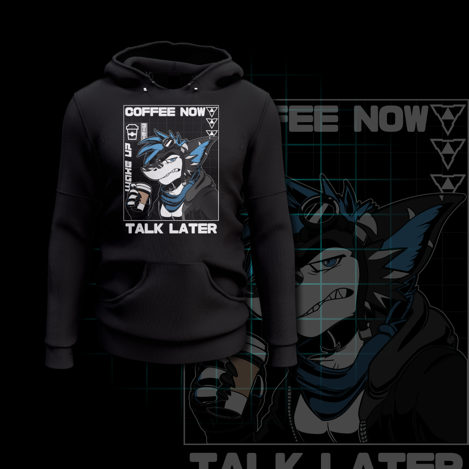 Coffee Now Talk Later ⫸ Pull-Over Hoodie